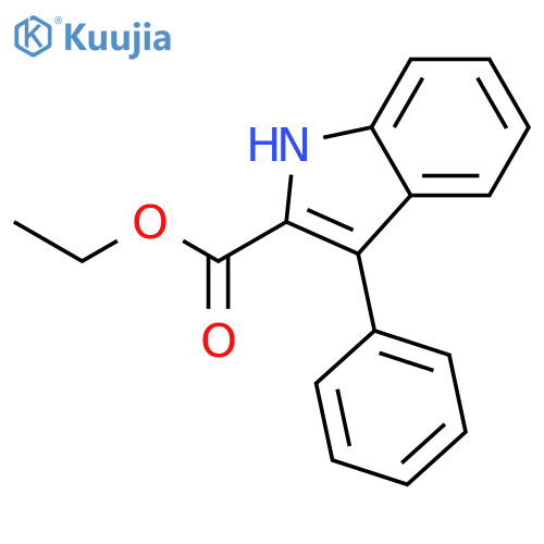 Ethyl 3-phenyl-1H-indole-2-carboxylate structure