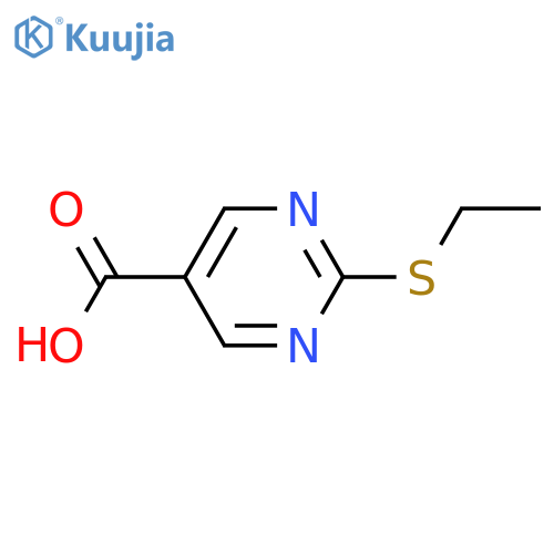 5-Pyrimidinecarboxylicacid, 2-(ethylthio)- structure