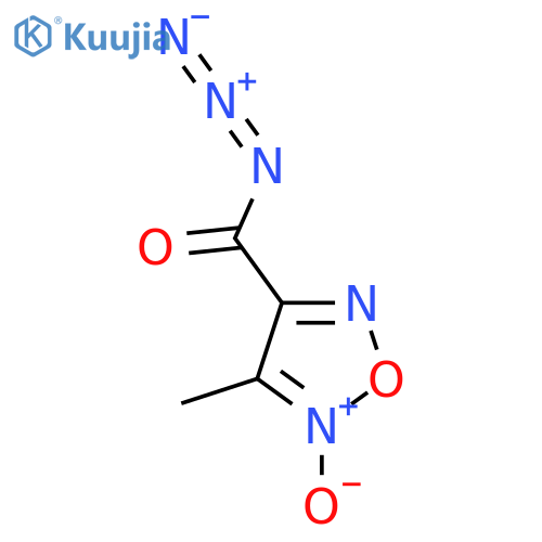 4-(Azidocarbonyl)-3-methyl-1,2,5-oxadiazole 2-oxide structure