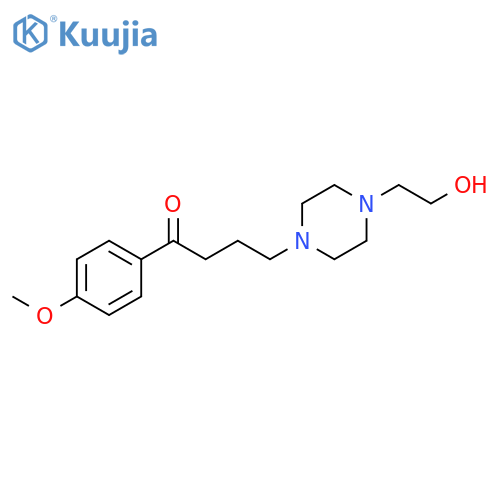 1-Butanone, 4-[4-(2-hydroxyethyl)-1-piperazinyl]-1-(4-methoxyphenyl)- structure