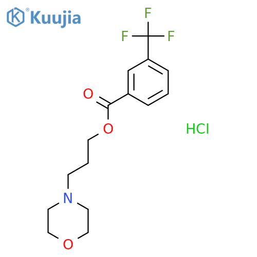 Benzoic acid, 3-(trifluoromethyl)-, 3-(4-morpholinyl)propyl ester,hydrochloride structure