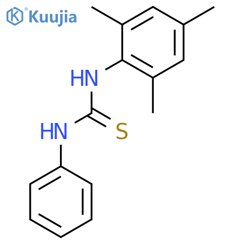 Thiourea, N-phenyl-N'-(2,4,6-trimethylphenyl)- structure
