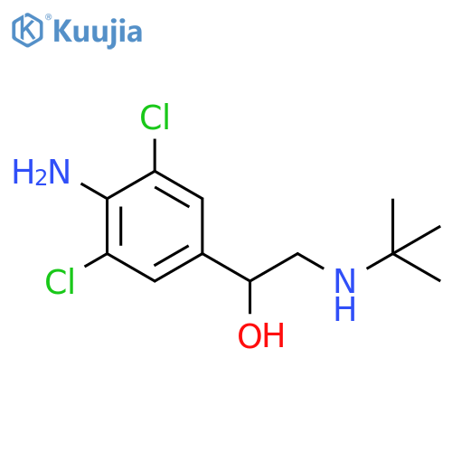 1-(4-amino-3,5-dichlorophenyl)-2-(tert-butylamino)ethan-1-ol structure