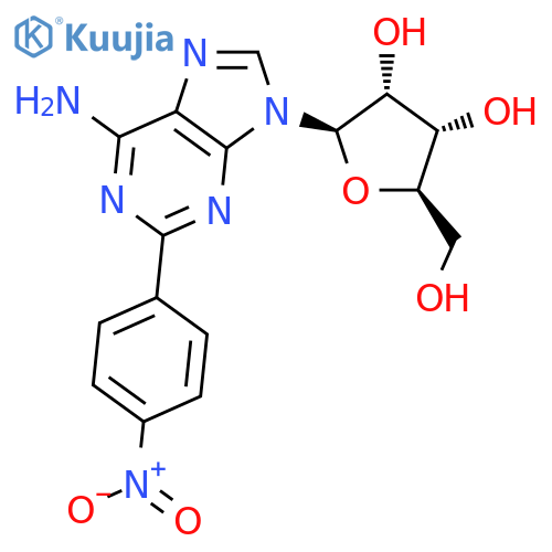 Adenosine,2-(4-nitrophenyl)- (9CI) structure