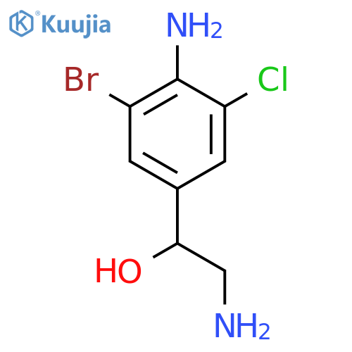 2-amino-1-(4-amino-3-bromo-5-chlorophenyl)ethanol structure