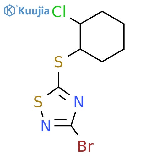 1,2,4-Thiadiazole, 3-bromo-5-[(2-chlorocyclohexyl)thio]- structure