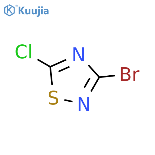 3-Bromo-5-chloro-1,2,4-thiadiazole structure
