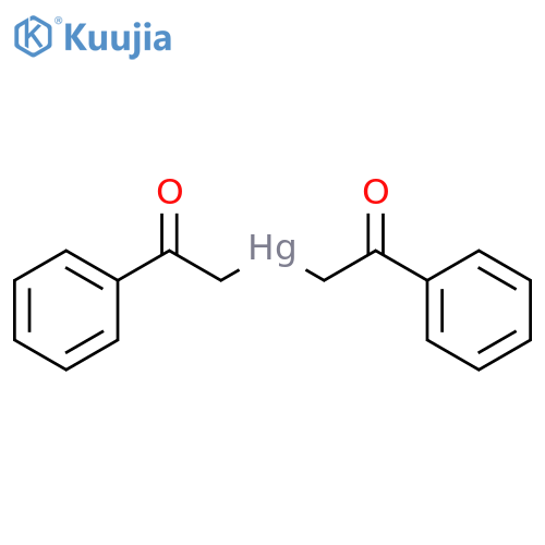 Mercury, bis(2-oxo-2-phenylethyl)- structure
