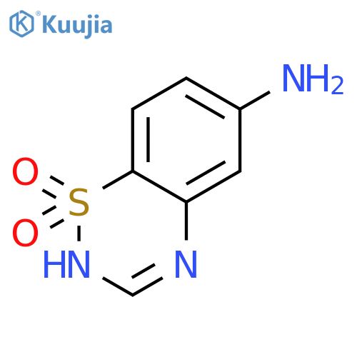 6-amino-2H-1lambda6,2,4-benzothiadiazine-1,1-dione structure