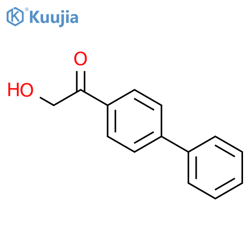 2-hydroxy-1-(4-phenylphenyl)ethan-1-one structure