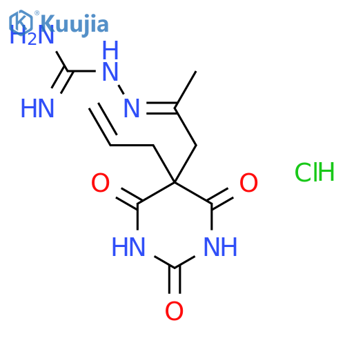 2-[(e)-1-(2,4,6-trioxo-5-prop-2-enyl-1,3-diazinan-5-yl)propan-2-ylideneamino]guanidine;hydrochloride structure