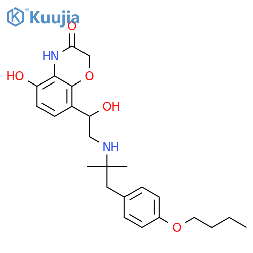 2H-1,4-BENZOXAZIN-3(4H)-ONE, 8-[2-[[2-(4-BUTOXYPHENYL)-1,1-DIMETHYLETHYL]AMINO]-1-HYDROXYETHYL]-5-HYDROXY- structure