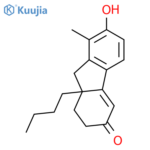 3H-Fluoren-3-one, 9a-butyl-1,2,9,9a-tetrahydro-7-hydroxy-8-methyl- structure