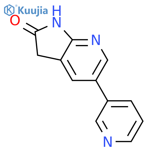 5-(Pyridin-3-yl)-1H-pyrrolo[2,3-b]pyridin-2(3H)-one structure