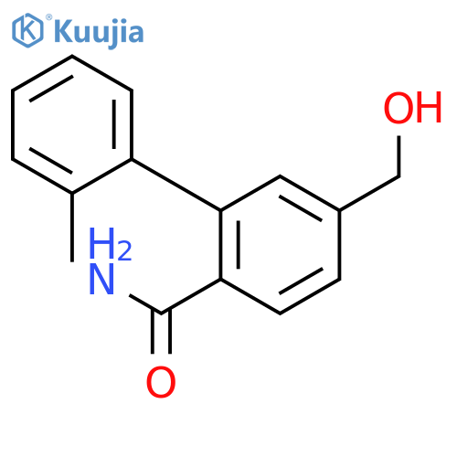 [1,1'-Biphenyl]-2-carboxamide, 5-(hydroxymethyl)-2'-methyl- structure