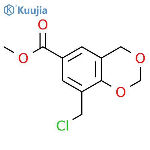 4H-1,3-Benzodioxin-6-carboxylic acid, 8-(chloromethyl)-, methyl ester structure