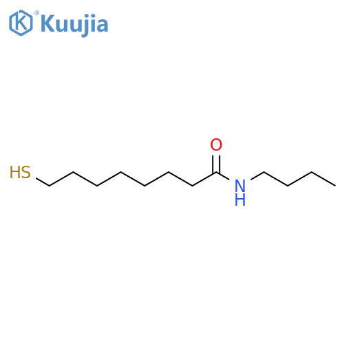 Octanamide, N-butyl-8-mercapto- structure