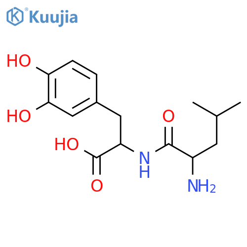 L-leucyl-3-hydroxy-L-tyrosine structure