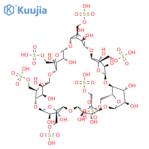 β-Cyclodextrin Hydrogen Sulfate Sodium Salt structure