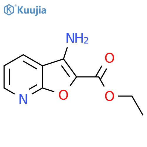 3-Amino-furo2,3-bpyridine-2-carboxylic acid ethyl ester structure