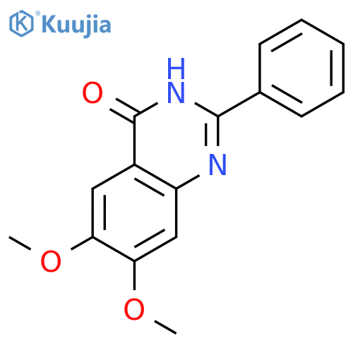 4(3H)-Quinazolinone, 6,7-dimethoxy-2-phenyl- structure