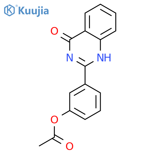 3-(4-Oxo-3,4-dihydroquinazolin-2-yl)phenyl acetate structure