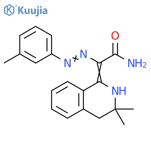 Acetamide,2-(3,4-dihydro-3,3-dimethyl-1(2H)-isoquinolinylidene)-2-[(3-methylphenyl)azo]- structure