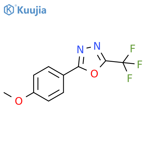 1,3,4-Oxadiazole, 2-(4-methoxyphenyl)-5-(trifluoromethyl)- structure