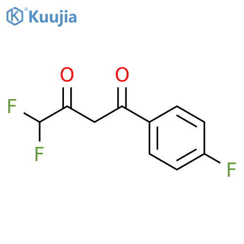 4,4-difluoro-1-(4-fluorophenyl)butane-1,3-dione structure