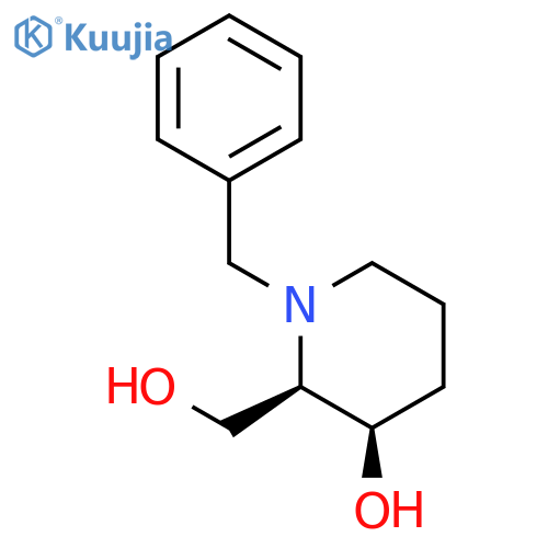 2-Piperidinemethanol, 3-hydroxy-1-(phenylmethyl)-, (2R,3R)-rel- structure