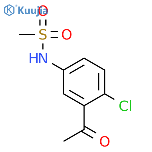 Methanesulfonamide, N-(3-acetyl-4-chlorophenyl)- structure