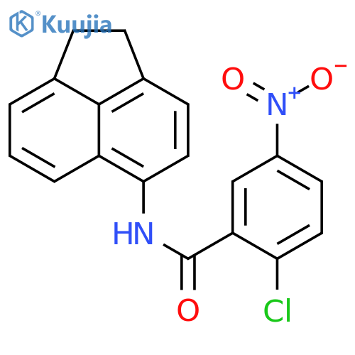 Benzamide, 2-chloro-N-(1,2-dihydro-5-acenaphthylenyl)-5-nitro- structure