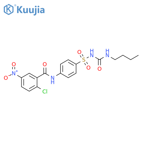 Benzamide,N-[4-[[[(butylamino)carbonyl]amino]sulfonyl]phenyl]-2-chloro-5-nitro- structure