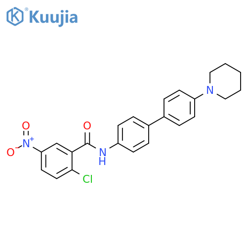 Benzamide, 2-chloro-5-nitro-N-[4'-(1-piperidinyl)[1,1'-biphenyl]-4-yl]- structure