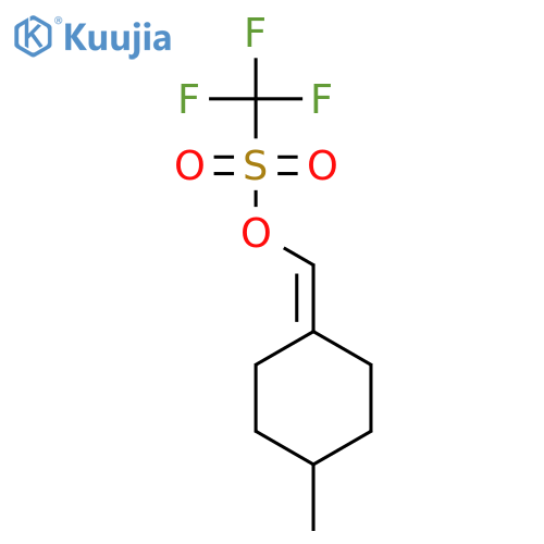 Methanesulfonic acid, trifluoro-, (4-methylcyclohexylidene)methyl ester structure