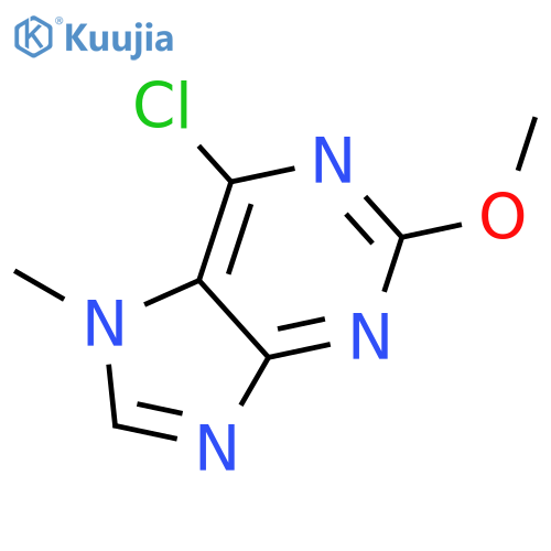 6-chloro-2-methoxy-7-methyl-7H-Purine structure