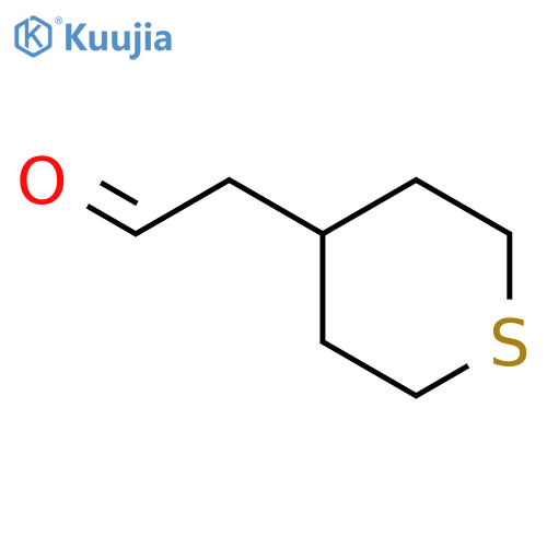2-(thian-4-yl)acetaldehyde structure