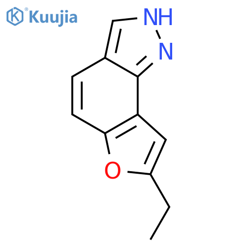 7-ethyl-1H-furo[2,3-g]indazole structure