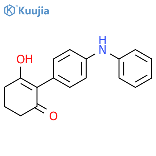 2-Cyclohexen-1-one, 3-hydroxy-2-[4-(phenylamino)phenyl]- structure