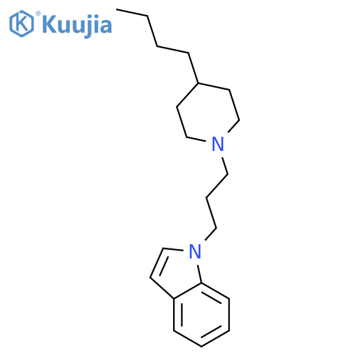 1H-Indole, 1-[3-(4-butyl-1-piperidinyl)propyl]- structure