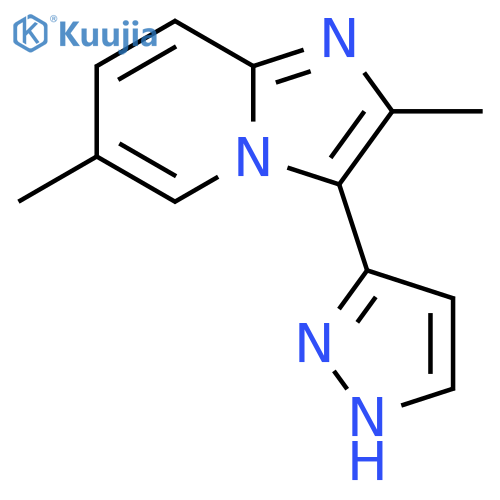 2,6-Dimethyl-3-(1H-pyrazol-3-yl)imidazo[1,2-a]pyridine structure