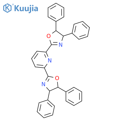 Pyridine, 2,6-bis[(4R,5R)-4,5-dihydro-4,5-diphenyl-2-oxazolyl]- structure