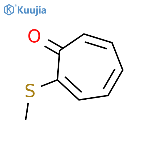 2-(methylsulfanyl)cyclohepta-2,4,6-trien-1-one structure