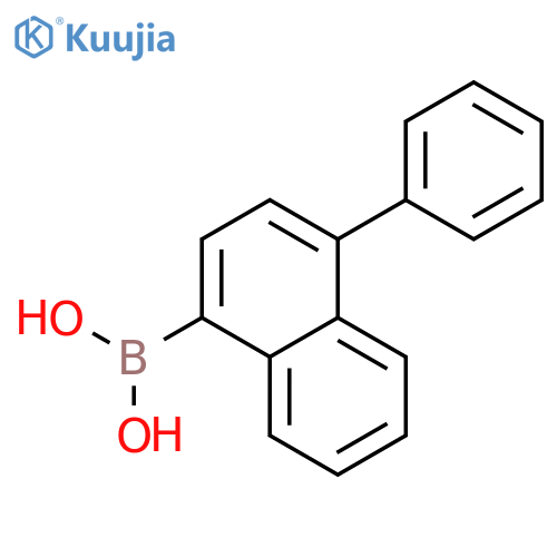 (4-Phenylnaphthalen-1-yl)boronic acid structure