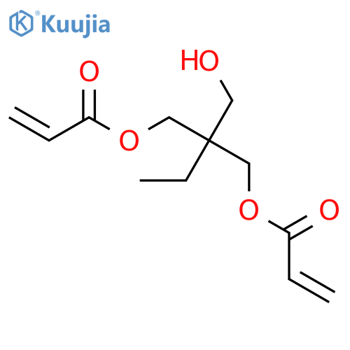 2-Propenoic acid,1,1'-[2-ethyl-2-(hydroxymethyl)-1,3-propanediyl] ester structure