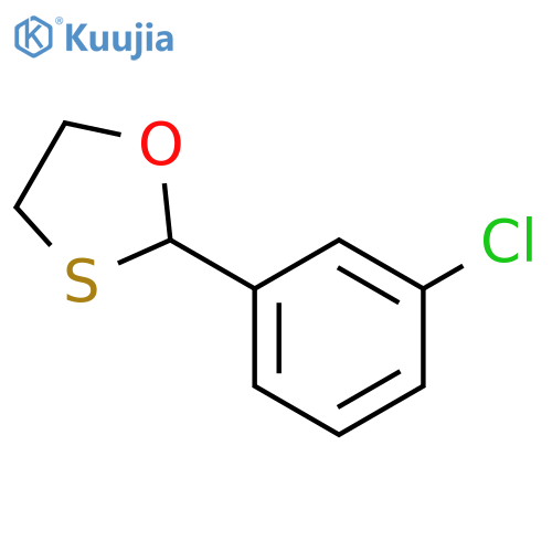 1,3-Oxathiolane, 2-(3-chlorophenyl)- structure