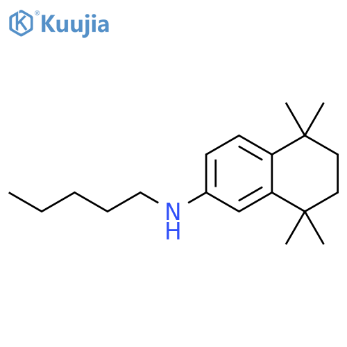 2-Naphthalenamine, 5,6,7,8-tetrahydro-5,5,8,8-tetramethyl-N-pentyl- structure
