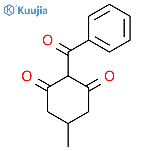 2-Benzoyl-5-methylcyclohexane-1,3-dione structure