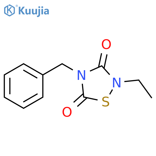1,2,4-Thiadiazolidine-3,5-dione, 2-ethyl-4-(phenylmethyl)- structure