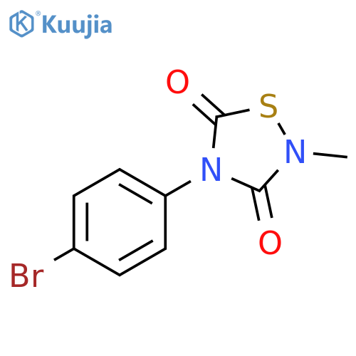 1,2,4-Thiadiazolidine-3,5-dione, 4-(4-bromophenyl)-2-methyl- structure